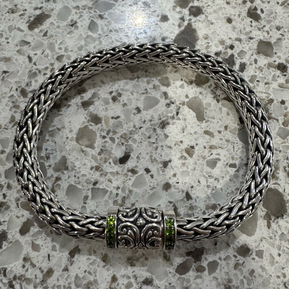 Robert Manse 18k Sterling Tsavorite Bracelet